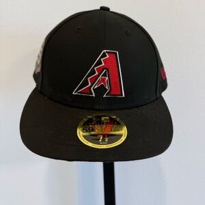 New Era Arizona Diamondbacks 25 Anniversary Black Fitted Baseball Cap MLB 7.5